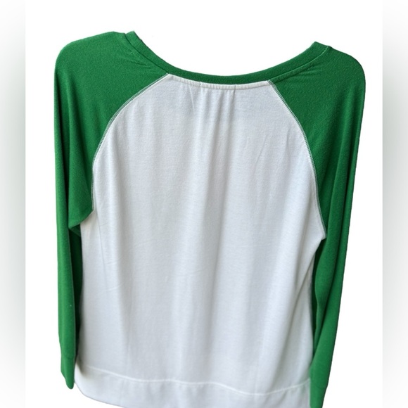 Festive Green and White Holiday Top - Picture 4 of 4
